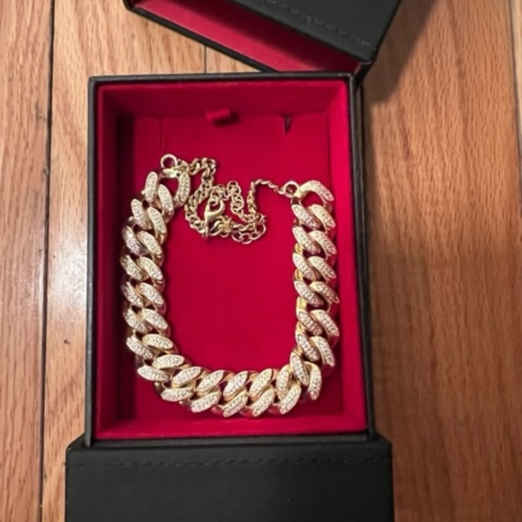 12MM ICED MIAMI CUBAN LINK CHOKER CHAIN - Picture 3 of 5